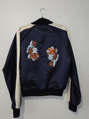 Vintage Satin Bomber Jacket
